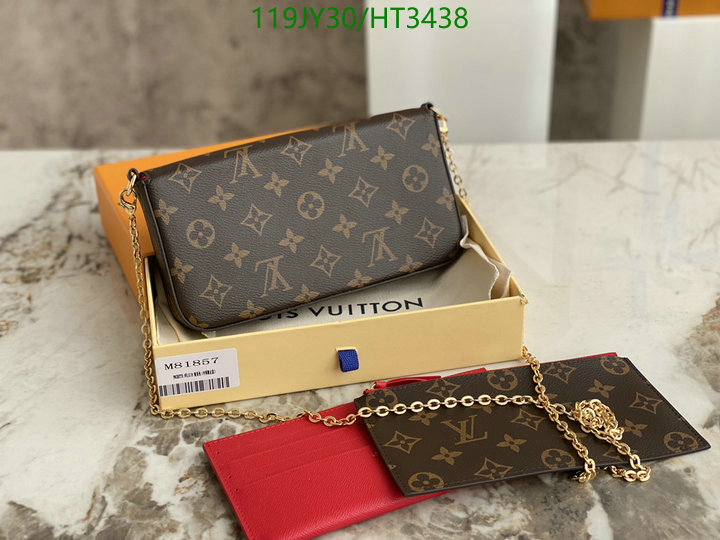LV Bags-(Mirror)-Wallet-,Code: HT3438,$: 119USD