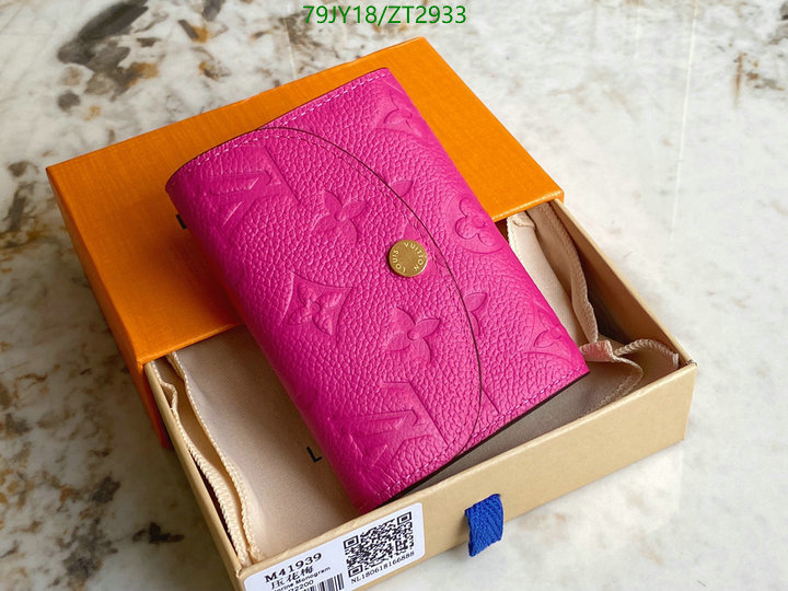 LV Bags-(Mirror)-Wallet-,Code: ZT2933,$: 79USD