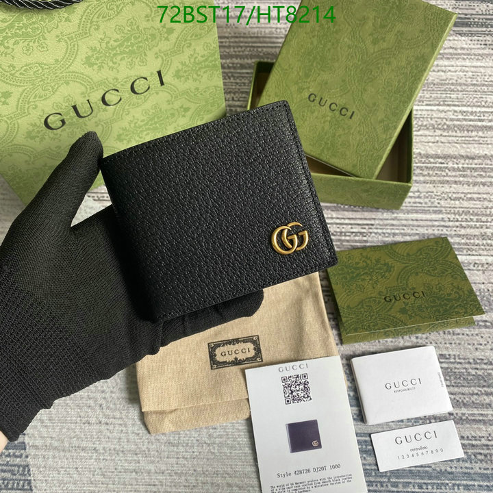 Gucci Bag-(Mirror)-Wallet-,Code: HT8214,$: 72USD