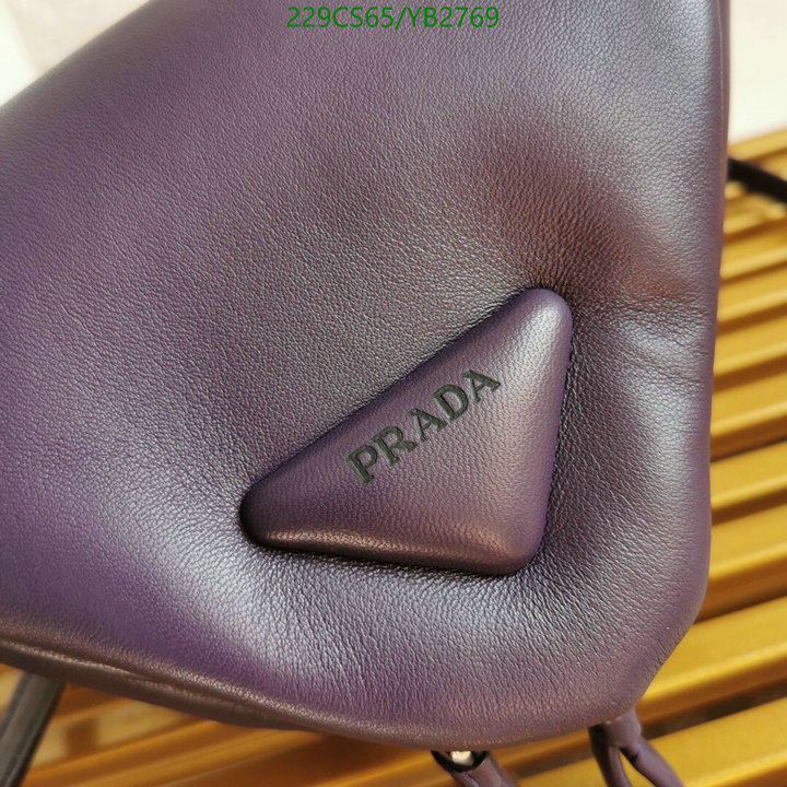 Prada Bag-(Mirror)-Triangle,Code: YB2769,$: 229USD