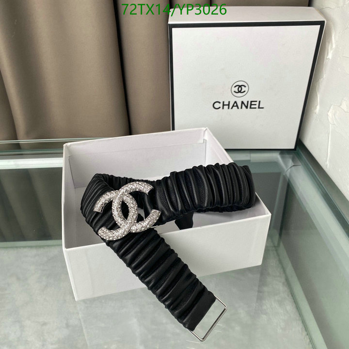 Belts-Chanel,Code: YP3026,$: 72USD