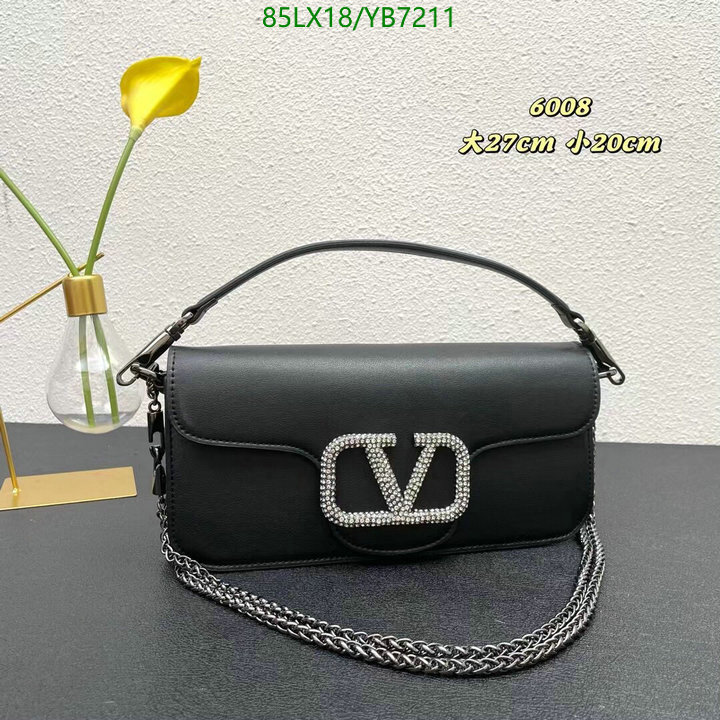 Valentino Bag-(4A)-LOC-V Logo ,Code: YB7211,$: 85USD