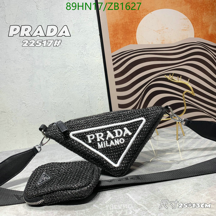 Prada Bag-(4A)-Triangle-,Code: ZB1627,$: 89USD