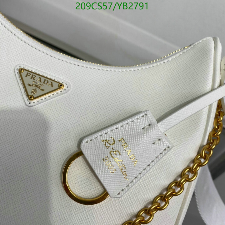 Prada Bag-(Mirror)-Diagonal-,Code: YB2791,$: 209USD