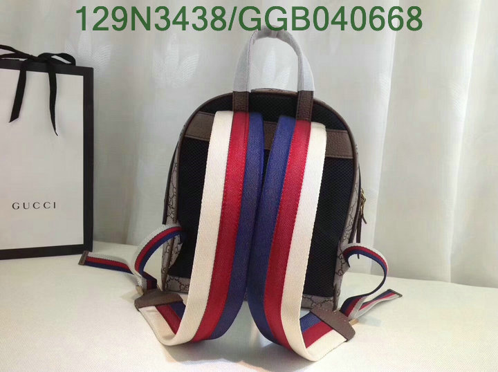 Gucci Bag-(Mirror)-Backpack-,Code:GGB040668,$: 129USD