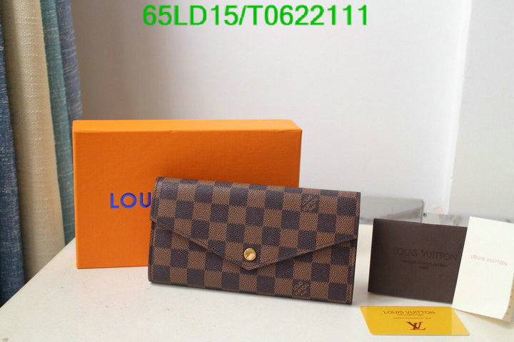 LV Bags-(Mirror)-Wallet-,Code: T0622111,$: 65USD