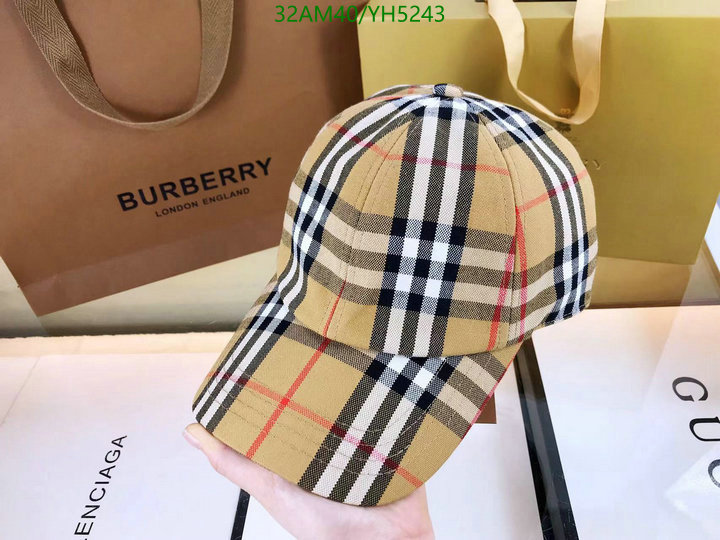 Cap -(Hat)-Burberry, Code: YH5243,$: 32USD