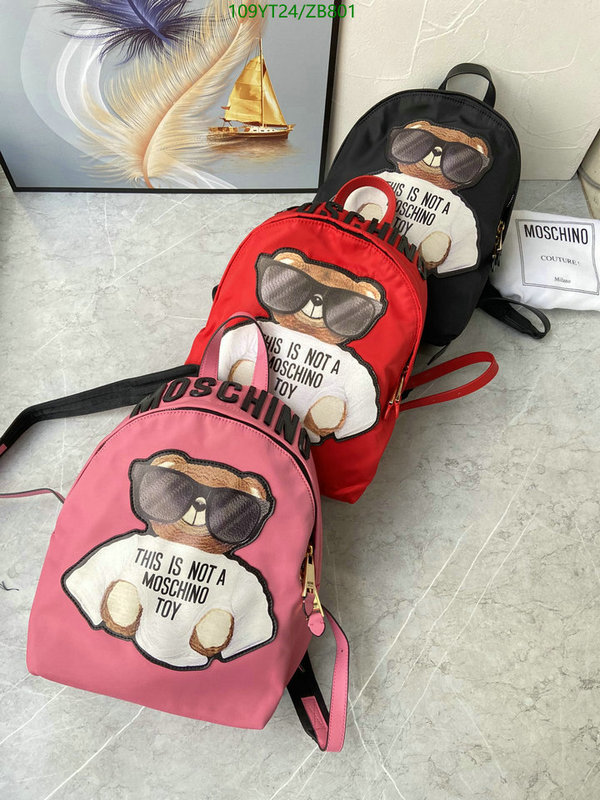 Moschino Bag-(Mirror)-Backpack-,Code: ZB801,$: 109USD