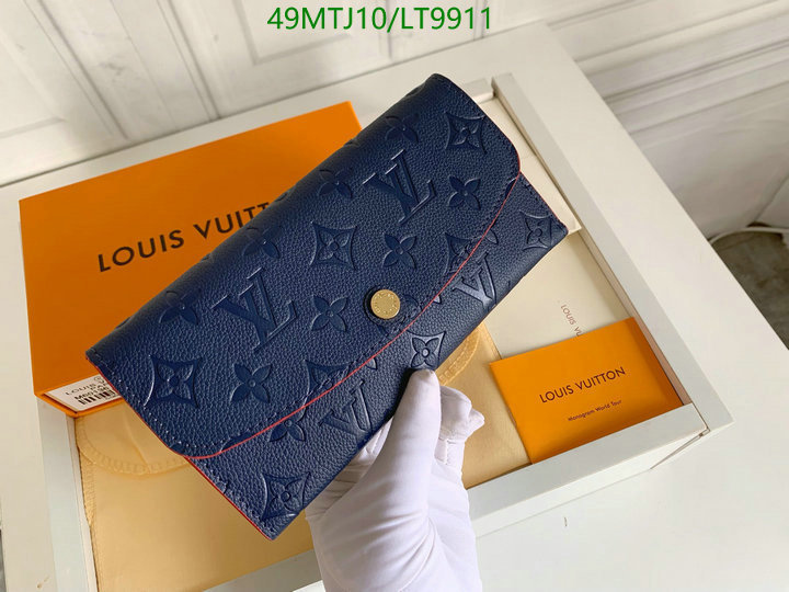 LV Bags-(4A)-Wallet-,Code: LT9911,$: 49USD