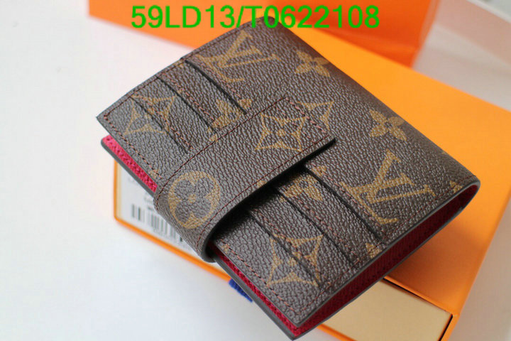 LV Bags-(Mirror)-Wallet-,Code: T0622108,$: 59USD