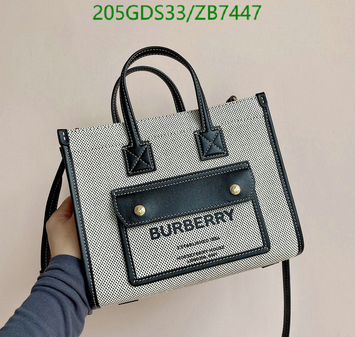 Burberry Bag-(Mirror)-Handbag-,Code: ZB7447,$: 205USD