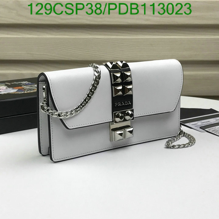 Prada Bag-(Mirror)-Diagonal-,Code: PDB113023,$: 129USD