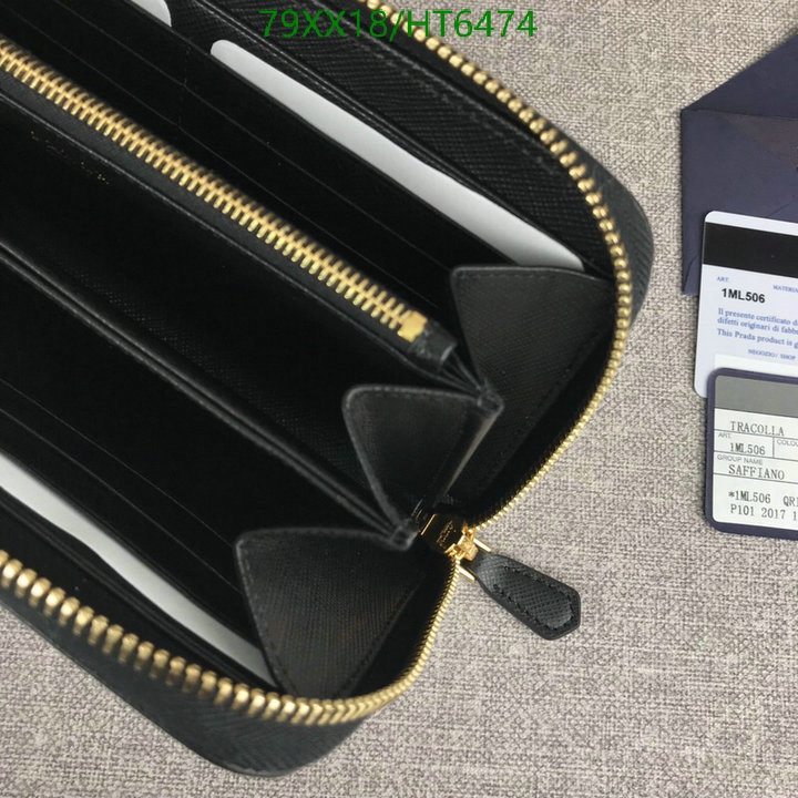 Prada Bag-(Mirror)-Wallet-,Code: HT6474,$: 79USD