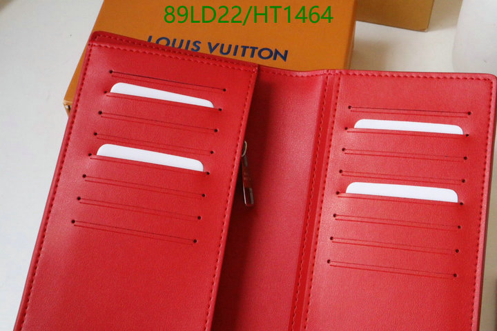 LV Bags-(Mirror)-Wallet-,Code: HT1464,$: 89USD