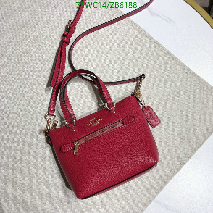 Coach Bag-(4A)-Handbag-,Code: ZB6188,$: 75USD