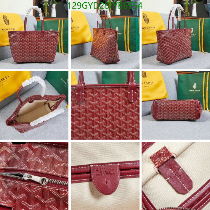 Goyard Bag-(4A)-Handbag-,Code: YB6954,