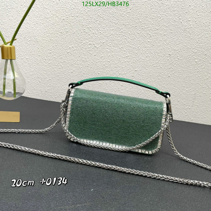 Valentino Bag-(4A)-LOC-V Logo ,Code: HB3476,$: 125USD