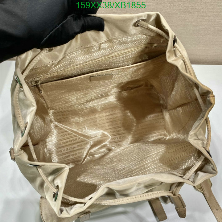 Prada Bag-(Mirror)-Backpack-,Code: XB1855,$: 159USD