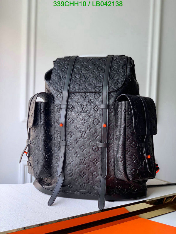 LV Bags-(Mirror)-Backpack-,Code: LB042138,$: 339USD