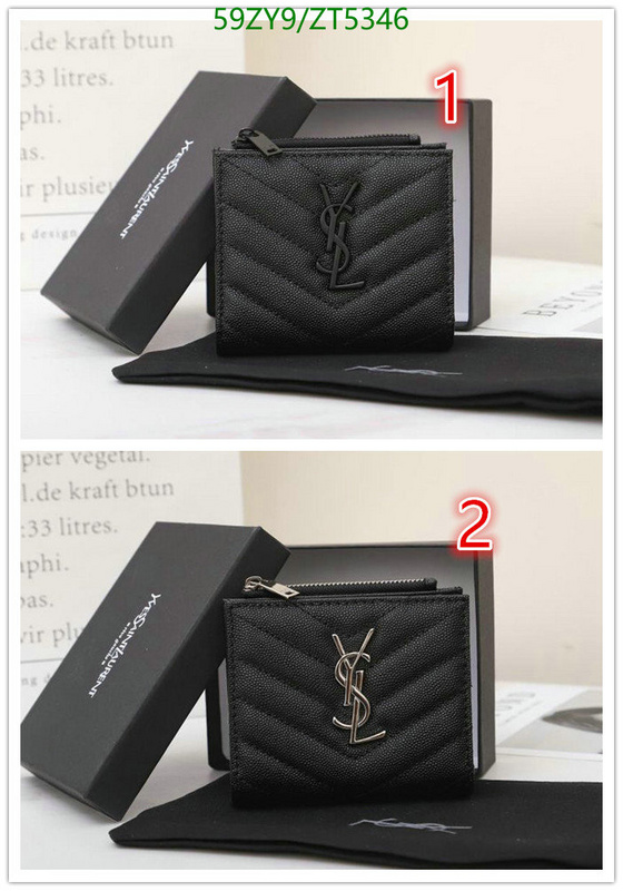 YSL Bag-(4A)-Wallet-,Code: ZT5346,$: 59USD