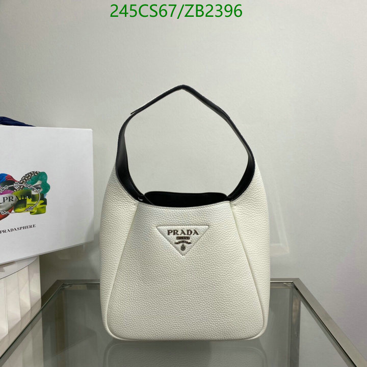 Prada Bag-(Mirror)-Handbag-,Code: ZB2396,$: 245USD