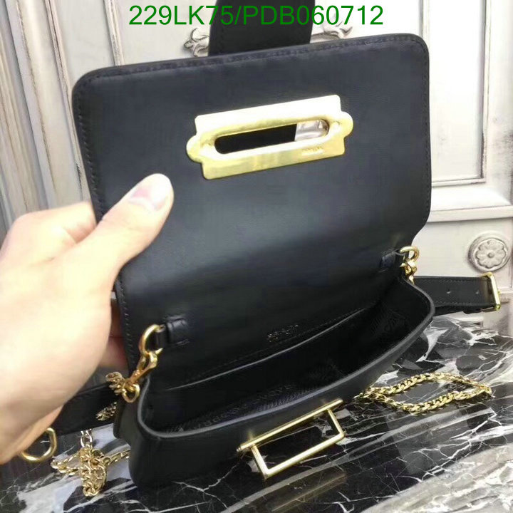 Prada Bag-(Mirror)-Diagonal-,Code: PDB060712,$: 229USD