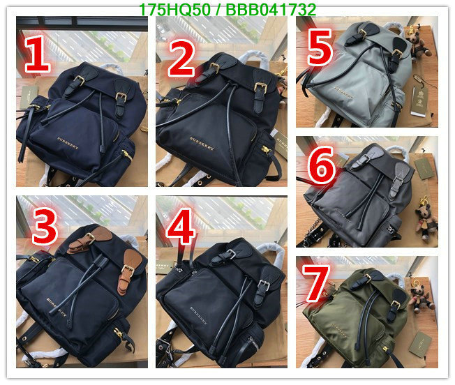 Burberry Bag-(Mirror)-Backpack-,Code: BBB041732,$: 175USD