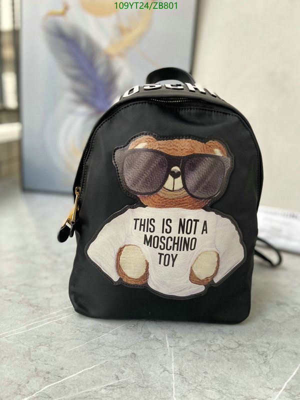 Moschino Bag-(Mirror)-Backpack-,Code: ZB801,$: 109USD