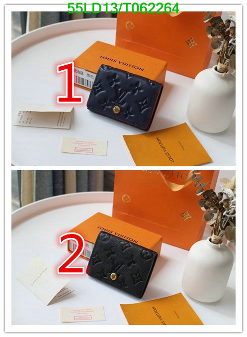 LV Bags-(Mirror)-Wallet-,Code: T062264,$: 55USD