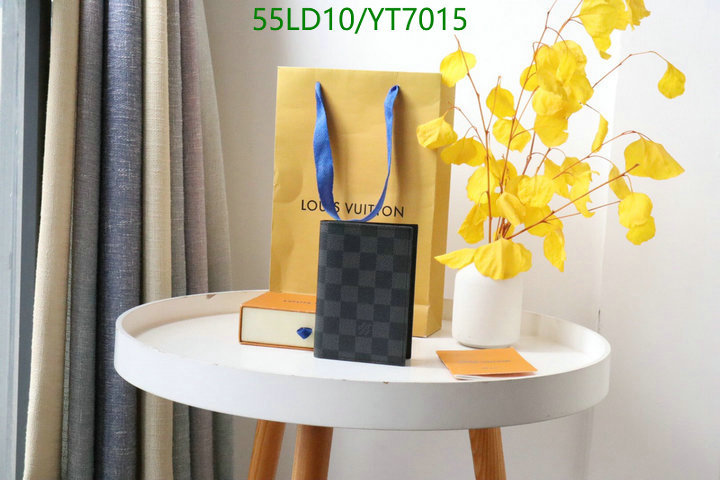 LV Bags-(Mirror)-Wallet-,Code: YT7015,$: 55USD