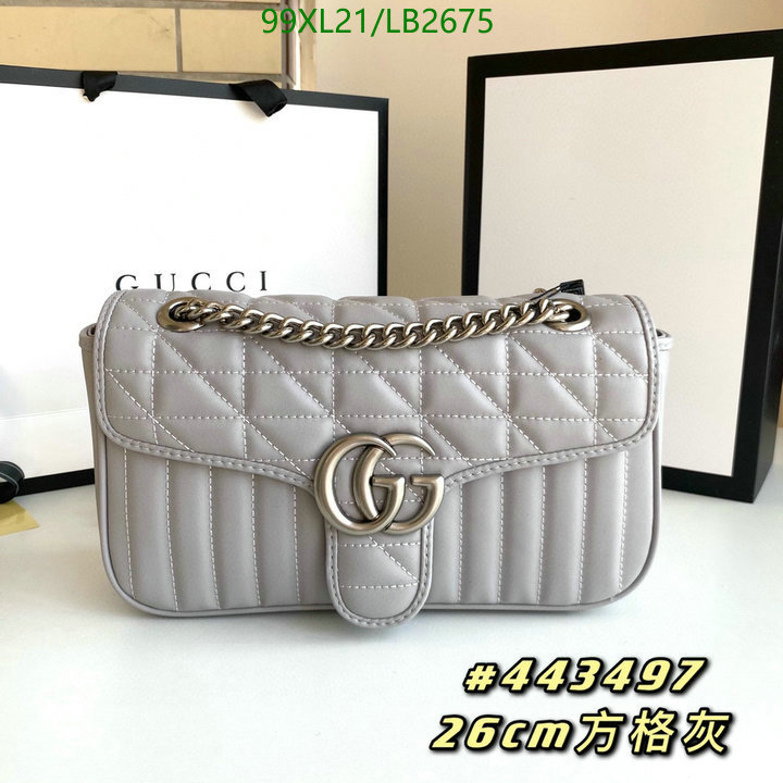 Gucci Bag-(4A)-Marmont,Code: LB2675,$: 99USD