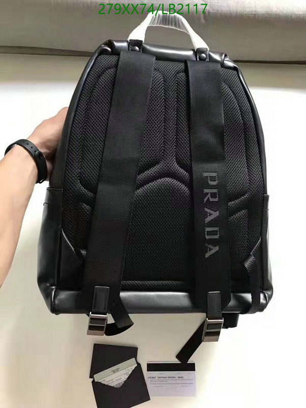 Prada Bag-(Mirror)-Backpack-,Code: LB2117,$: 279USD