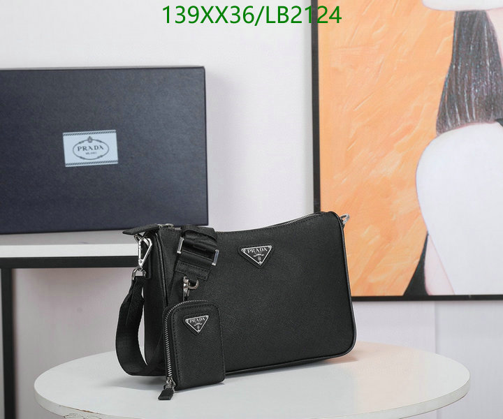 Prada Bag-(Mirror)-Diagonal-,Code: LB2124,$: 139USD