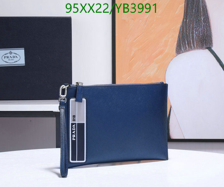 Prada Bag-(Mirror)-Clutch-,Code: YB3991,$: 95USD