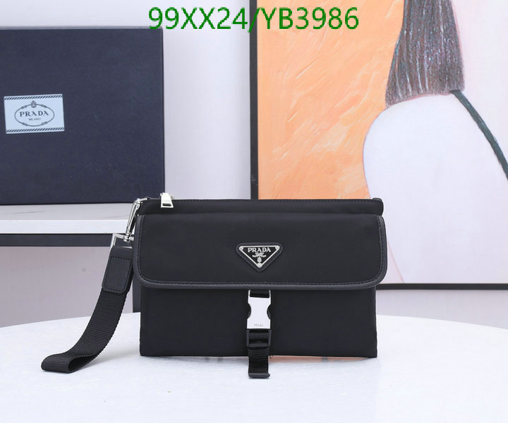 Prada Bag-(Mirror)-Clutch-,Code: YB3986,$: 99USD