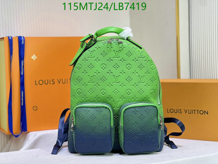 LV Bags-(4A)-Backpack-,Code: LB7419,$: 115USD