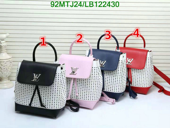 LV Bags-(4A)-Backpack-,Code: LB122430,$: 92USD