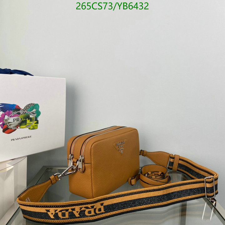 Prada Bag-(Mirror)-Diagonal-,Code: YB6432,$: 265USD