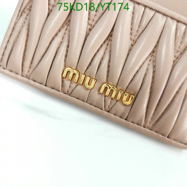 Miu Miu Bag-(Mirror)-Wallet-,Code: YT174,$: 75USD