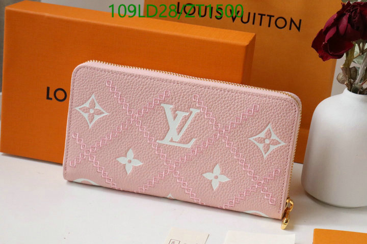 LV Bags-(Mirror)-Wallet-,Code: ZT1500,$: 109USD