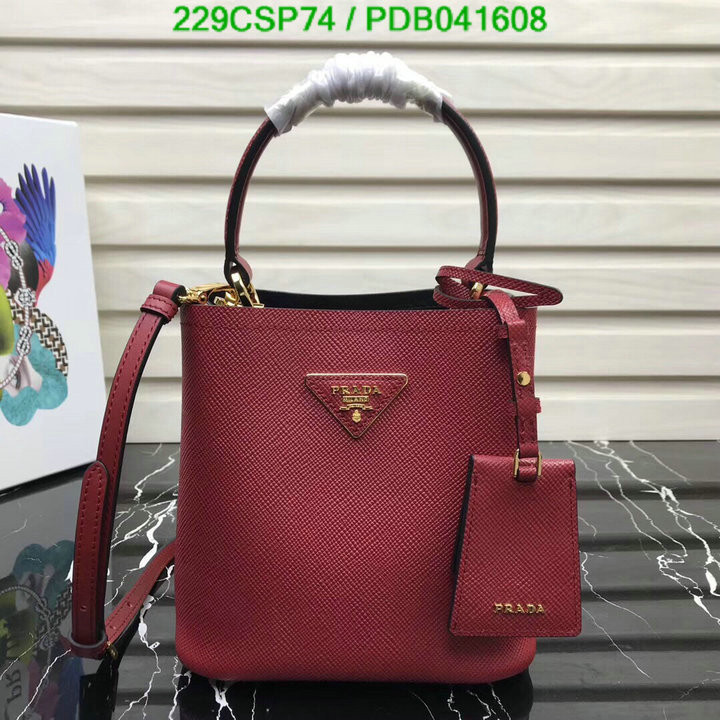 Prada Bag-(Mirror)-Diagonal-,Code: PDB041608,$: 229USD