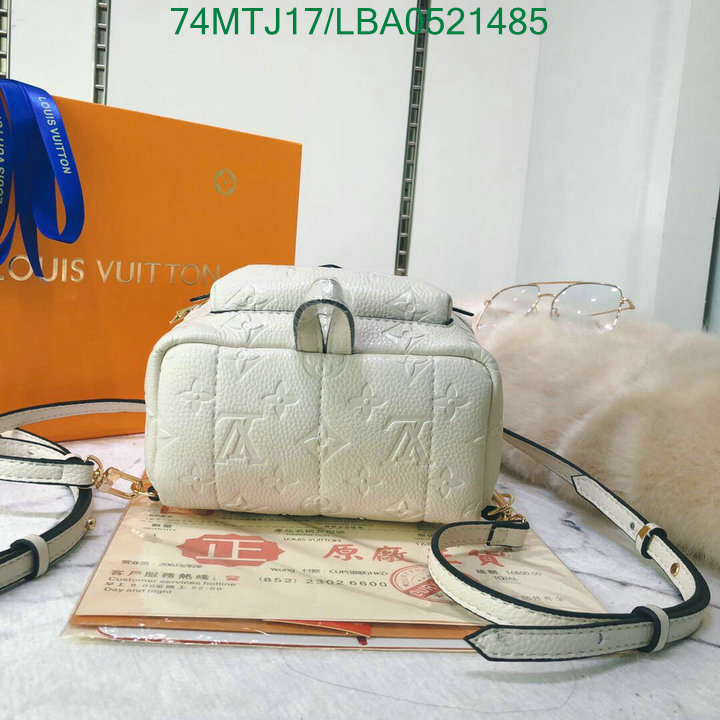 LV Bags-(4A)-Backpack-,Code:LBA0521485,$: 74USD