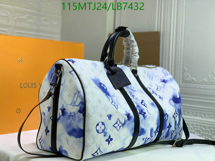 LV Bags-(4A)-Keepall BandouliRe 45-50-,Code: LB7432,$: 115USD