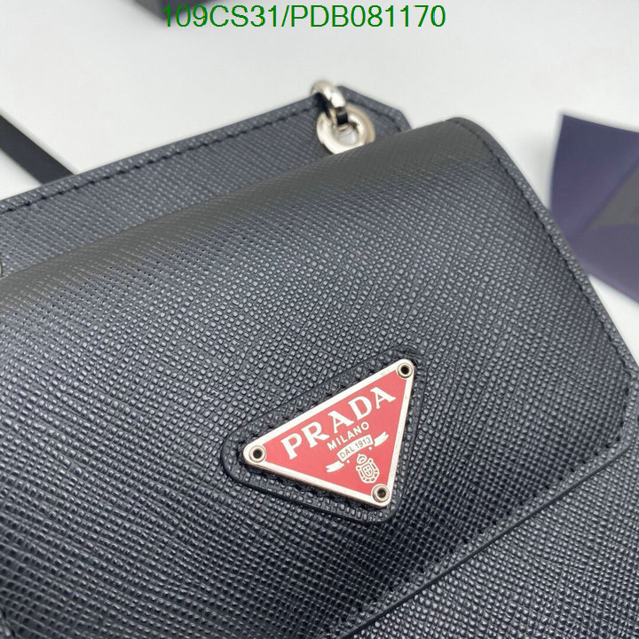 Prada Bag-(Mirror)-Diagonal-,Code:PDB081170,$:109USD