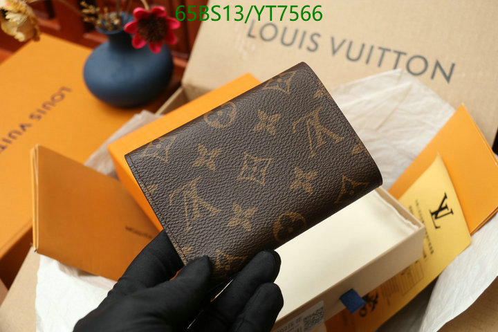 LV Bags-(Mirror)-Wallet-,Code: YT7566,$: 65USD