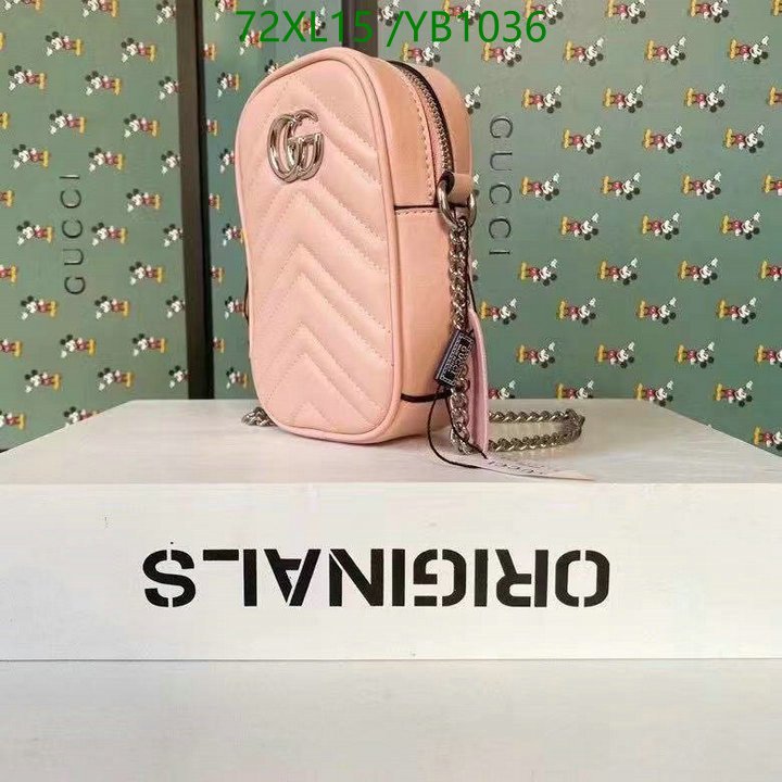 Gucci Bag-(4A)-Marmont,Code: YB1036,$: 72USD