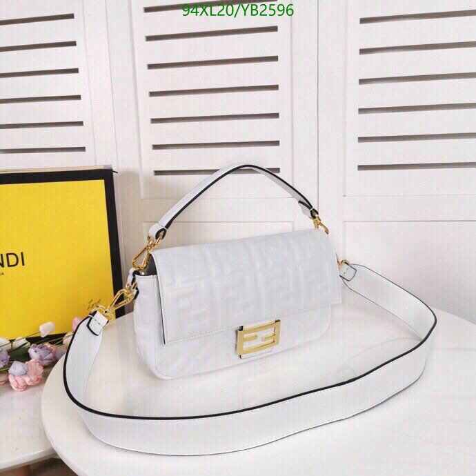 Fendi Bag-(4A)-Baguette-,Code: YB2596,$: 94USD