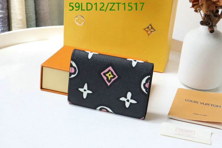 LV Bags-(Mirror)-Wallet-,Code: ZT1517,$: 59USD