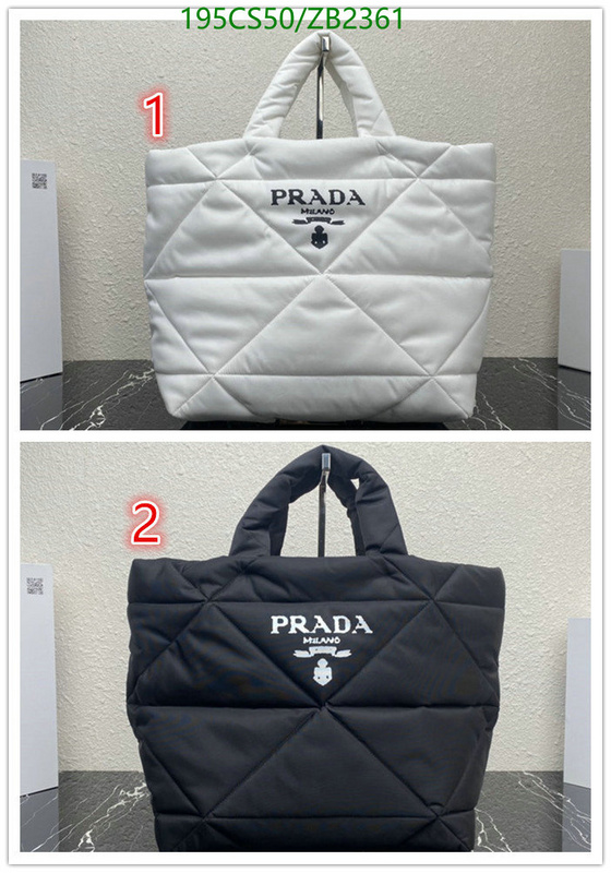 Prada Bag-(Mirror)-Handbag-,Code: ZB2363,$: 269USD