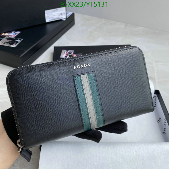 Prada Bag-(Mirror)-Wallet-,Code: YT5131,$: 95USD